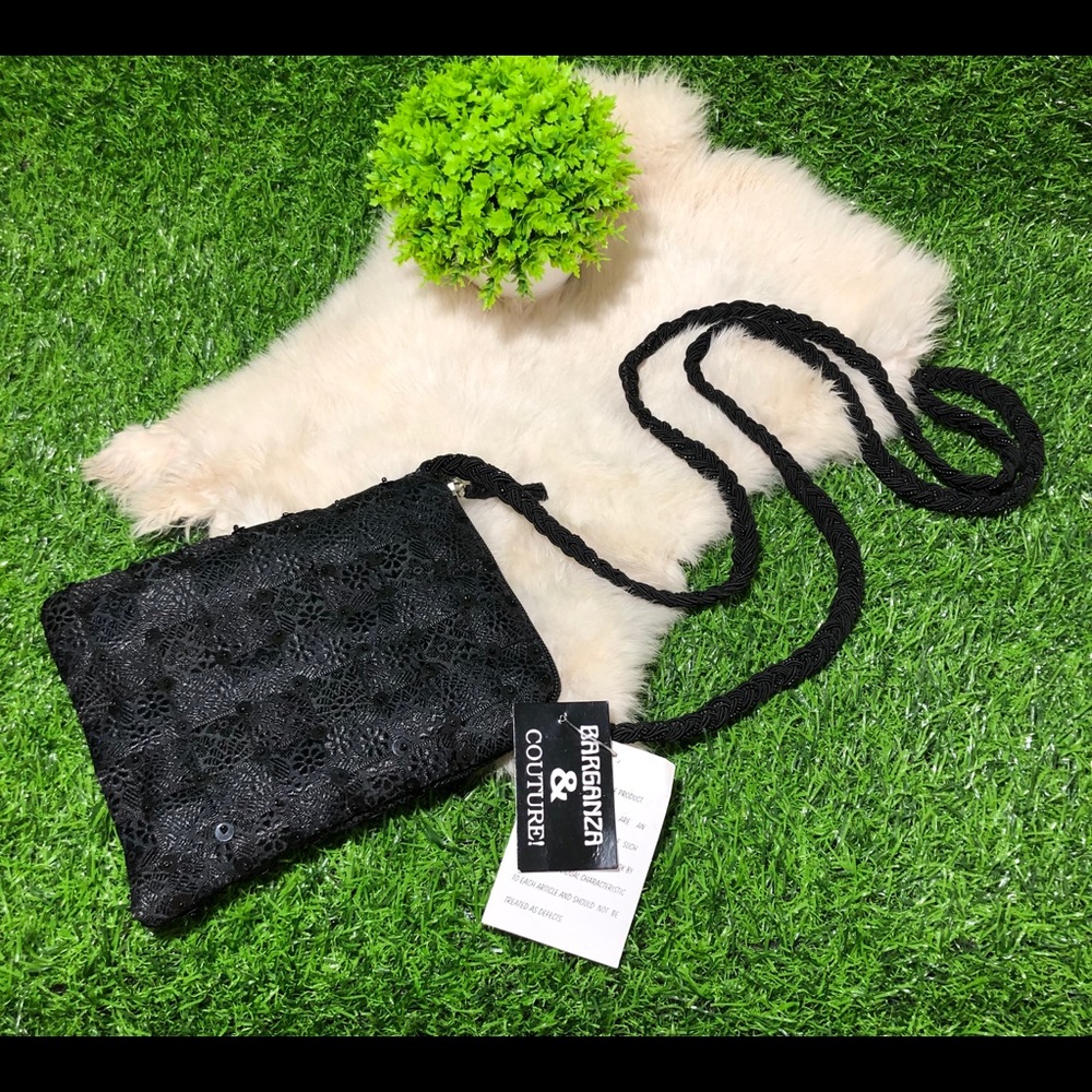 Barganza & Couture - Crossed Satin Ribbons Bag